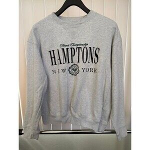 Men’s Aeropostale Tennis Championship Hamptons Gray Sweatshirt Size Small
